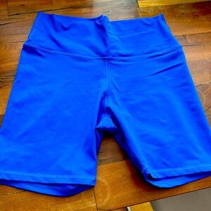 Aerie High Rise XL Blue Biker Shorts
